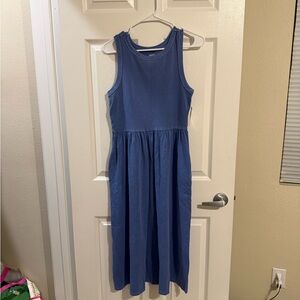 Sonoma Sleeveless Blue Midi Dress